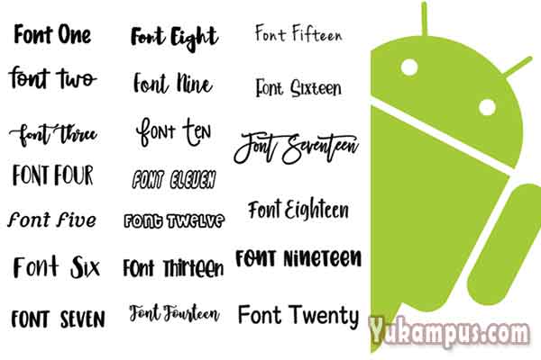 ttf fonts zip android